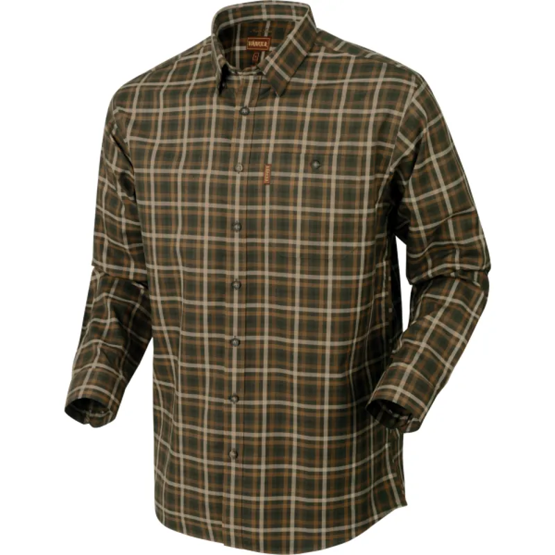 Harkila Mens Milford Shirt Willow Green Check